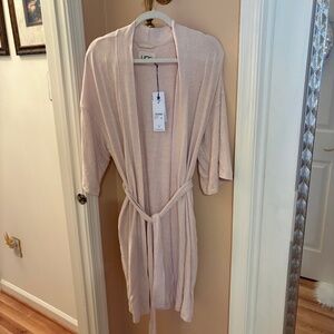 UGG Women's Monrose 3/4-Sleeve Peached-Knit Wrap Robe